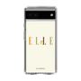 スリムプロテクションケース［ ELLE×ポムポムプリン - ロゴ - ベージュ ］