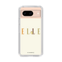 スリムプロテクションケース［ ELLE×ポムポムプリン - ロゴ - ベージュ ］