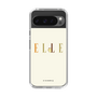 スリムプロテクションケース［ ELLE×ポムポムプリン - ロゴ - ベージュ ］