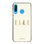 スリムプロテクションケース［ ELLE×ポムポムプリン - ロゴ - ベージュ ］