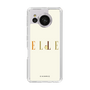スリムプロテクションケース［ ELLE×ポムポムプリン - ロゴ - ベージュ ］