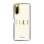 スリムプロテクションケース［ ELLE×ポムポムプリン - ロゴ - ベージュ ］