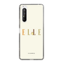 スリムプロテクションケース［ ELLE×ポムポムプリン - ロゴ - ベージュ ］