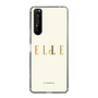 スリムプロテクションケース［ ELLE×ポムポムプリン - ロゴ - ベージュ ］