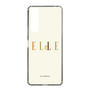 スリムプロテクションケース［ ELLE×ポムポムプリン - ロゴ - ベージュ ］