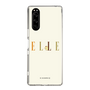 スリムプロテクションケース［ ELLE×ポムポムプリン - ロゴ - ベージュ ］