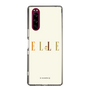 スリムプロテクションケース［ ELLE×ポムポムプリン - ロゴ - ベージュ ］