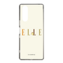 スリムプロテクションケース［ ELLE×ポムポムプリン - ロゴ - ベージュ ］