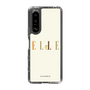 スリムプロテクションケース［ ELLE×ポムポムプリン - ロゴ - ベージュ ］