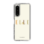 スリムプロテクションケース［ ELLE×ポムポムプリン - ロゴ - ベージュ ］