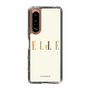 スリムプロテクションケース［ ELLE×ポムポムプリン - ロゴ - ベージュ ］