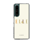 スリムプロテクションケース［ ELLE×ポムポムプリン - ロゴ - ベージュ ］