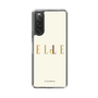 スリムプロテクションケース［ ELLE×ポムポムプリン - ロゴ - ベージュ ］