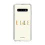 スリムプロテクションケース［ ELLE×ポムポムプリン - ロゴ - ベージュ ］