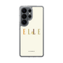 スリムプロテクションケース［ ELLE×ポムポムプリン - ロゴ - ベージュ ］
