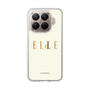 スリムプロテクションケース［ ELLE×ポムポムプリン - ロゴ - ベージュ ］