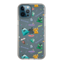 スリムプロテクションケース［ ポンコツクエスト - 梅雨 - 総柄 - クリア ］