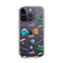 スリムプロテクションケース［ ポンコツクエスト - 梅雨 - 総柄 - クリア ］