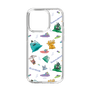 スリムプロテクションケース［ ポンコツクエスト - 梅雨 - 総柄 - クリア ］