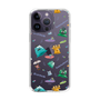 スリムプロテクションケース［ ポンコツクエスト - 梅雨 - 総柄 - クリア ］