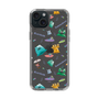 スリムプロテクションケース［ ポンコツクエスト - 梅雨 - 総柄 - クリア ］