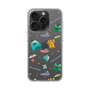 スリムプロテクションケース［ ポンコツクエスト - 梅雨 - 総柄 - クリア ］