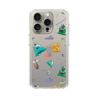 スリムプロテクションケース［ ポンコツクエスト - 梅雨 - 総柄 - クリア ］