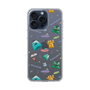 スリムプロテクションケース［ ポンコツクエスト - 梅雨 - 総柄 - クリア ］