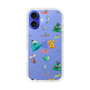 スリムプロテクションケース［ ポンコツクエスト - 梅雨 - 総柄 - クリア ］