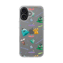 スリムプロテクションケース［ ポンコツクエスト - 梅雨 - 総柄 - クリア ］