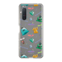 スリムプロテクションケース［ ポンコツクエスト - 梅雨 - 総柄 - クリア ］