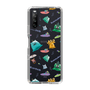 スリムプロテクションケース［ ポンコツクエスト - 梅雨 - 総柄 - クリア ］
