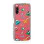 スリムプロテクションケース［ ポンコツクエスト - 梅雨 - 総柄 - クリア ］