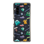 スリムプロテクションケース［ ポンコツクエスト - 梅雨 - 総柄 - クリア ］