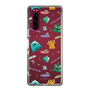 スリムプロテクションケース［ ポンコツクエスト - 梅雨 - 総柄 - クリア ］