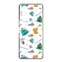 スリムプロテクションケース［ ポンコツクエスト - 梅雨 - 総柄 - クリア ］