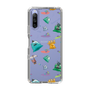 スリムプロテクションケース［ ポンコツクエスト - 梅雨 - 総柄 - クリア ］