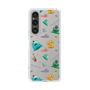 スリムプロテクションケース［ ポンコツクエスト - 梅雨 - 総柄 - クリア ］