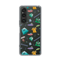 スリムプロテクションケース［ ポンコツクエスト - 梅雨 - 総柄 - クリア ］