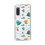 スリムプロテクションケース［ ポンコツクエスト - 梅雨 - 総柄 - クリア ］