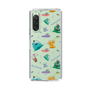 スリムプロテクションケース［ ポンコツクエスト - 梅雨 - 総柄 - クリア ］