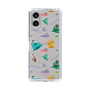 スリムプロテクションケース［ ポンコツクエスト - 梅雨 - 総柄 - クリア ］