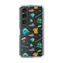 スリムプロテクションケース［ ポンコツクエスト - 梅雨 - 総柄 - クリア ］