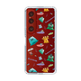 スリムプロテクションケース［ ポンコツクエスト - 梅雨 - 総柄 - クリア ］