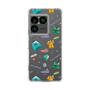 スリムプロテクションケース［ ポンコツクエスト - 梅雨 - 総柄 - クリア ］