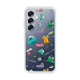 スリムプロテクションケース［ ポンコツクエスト - 梅雨 - 総柄 - クリア ］