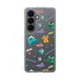 スリムプロテクションケース［ ポンコツクエスト - 梅雨 - 総柄 - クリア ］