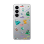 スリムプロテクションケース［ ポンコツクエスト - 梅雨 - 総柄 - クリア ］