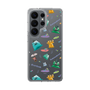 スリムプロテクションケース［ ポンコツクエスト - 梅雨 - 総柄 - クリア ］