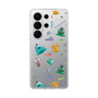 スリムプロテクションケース［ ポンコツクエスト - 梅雨 - 総柄 - クリア ］